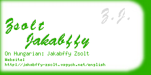 zsolt jakabffy business card